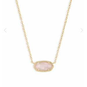 Kendra Scott Elisa Pendant Necklace in Rose Quartz